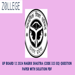 UP Board Class 12 Nagrik Shastra Question Paper 2024 with Answer Key February 23 Code 323 EQ